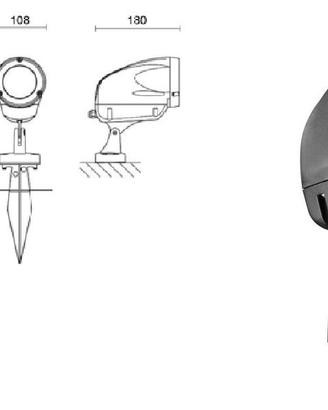Proiettore orientabile per esterni a LED 5 Watt