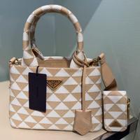Borsa tote prada symbole piccola in jacquard