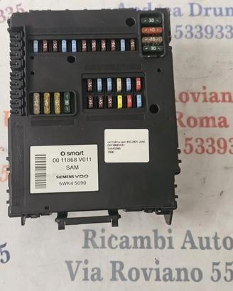 Centralina SAM Fusibiliera Smart Fortwo 450 – Codi