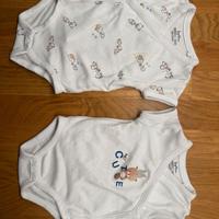 6 body neonato (0-1 mesi) intimo in biocotone