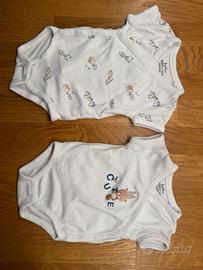 6 body neonato (0-1 mesi) intimo in biocotone