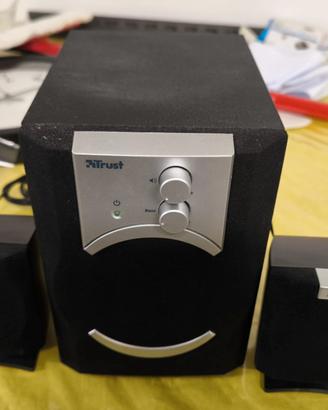 SISTEMA AUDIO TRUST2.1 CON SUBWOOFER E 2 SATELLITI