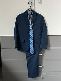 Completo elegante bimbo per cerimonia, blu