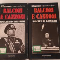 2 VHS Balconi e Cannoni - I discorsi di Mussolini
