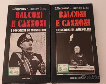 2 VHS Balconi e Cannoni - I discorsi di Mussolini