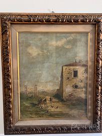 Scuola italiana (1887, firmato M. P.) - Paesaggio