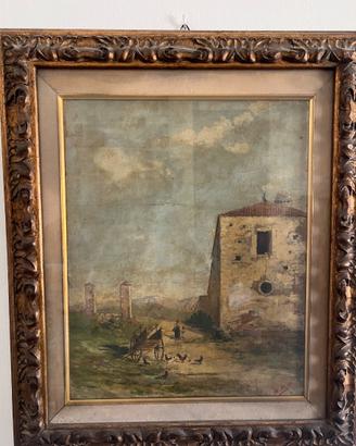 Scuola italiana (1887, firmato M. P.) - Paesaggio