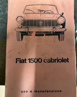 Manuale uso manutenzione  ￼iat 1500 anni 1960