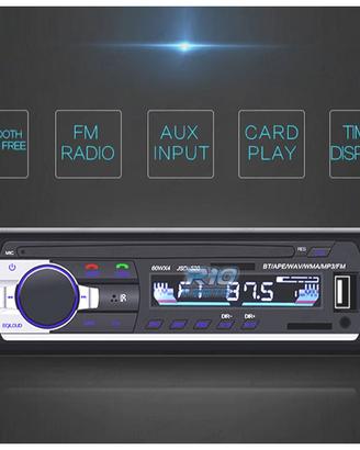 AUTORADIO 1 DIN BLUETOOTH MP3 USB SD AUX