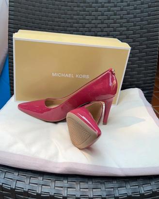 Scarpe con tacco Michael K, color Berry