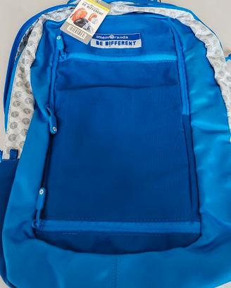 Zaino Smemoranda con porta casco colore blu