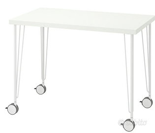 Scrivania (5) con ruote - Linnmon/Krille Ikea