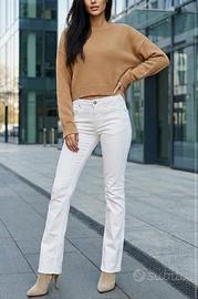 Dkny pantaloni bianchi donna