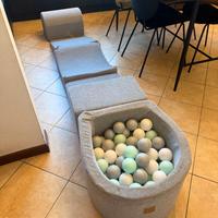 MEOWBABY Parco Giochi in Schiuma con Piscina