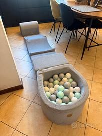MEOWBABY Parco Giochi in Schiuma con Piscina