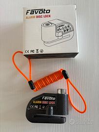 Lucchetto disco con allarme per moto scooter bici