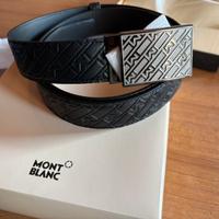 Cintura uomo Montblanc in pelle nera originale
