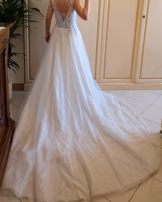 Abito da sposa color champagne