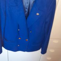Giacca donna in panno bluette tg. 44 (Anna Linder)