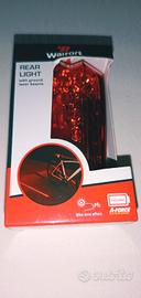 Luce bici retro con laser laterali