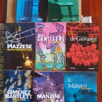 Lotto di otto brevi libri gialli (autori vari)