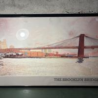 Poster David Lingwood ponte di Brooklyn vintage