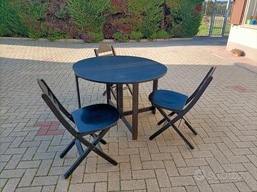 tavolo e sedie pieghevole