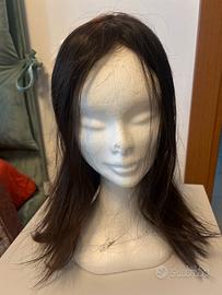Parrucca topper capelli veri