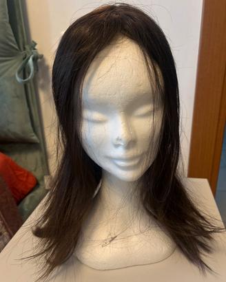 Parrucca topper capelli veri