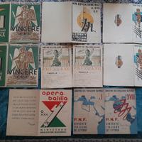 9 pagelle scolastiche italiane anni 30-40