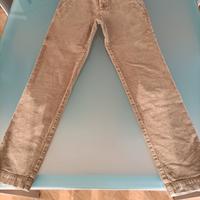 Pantaloni uomo Lirecento chino in velluto 