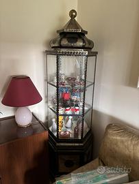 Vetrinetta esagonale vintage stile orientale