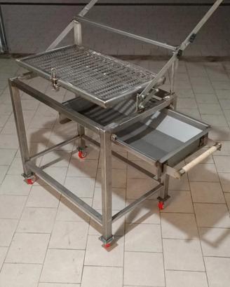 canalina per arrosticini, barbecue,cappa su misura