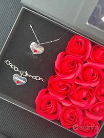 set gioielli in acciaio inossidabile