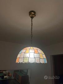 Lampadario a Sospensione in Stile Tiffany/Mosaico