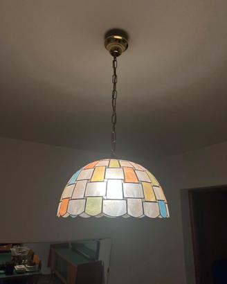 Lampadario a Sospensione in Stile Tiffany/Mosaico