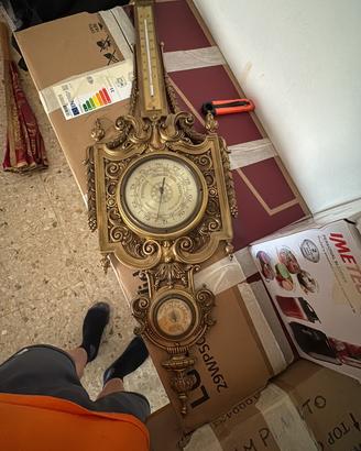 Stazione meteorologica vintage da parete 90,5cm