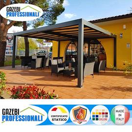 Pergotenda gazebo dehor CERTIFICATO professionale