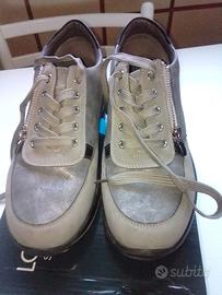 scarpe donna grigie argentate 