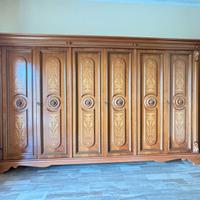 Armadio grande 6 ante in legno stile classico