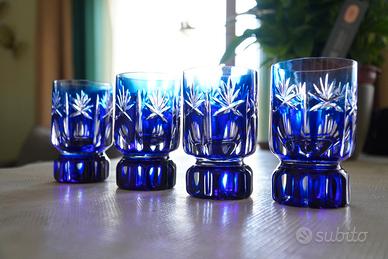 BICCHIERI CRISTALLO BLU NOTTE 12PZ TOTALE