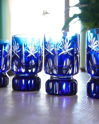 BICCHIERI CRISTALLO BLU NOTTE 12PZ TOTALE
