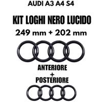 Set loghi AUDI A3 8y anteriore + posteriore (nero)