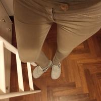 Pantaloni skinny Sisley color kaki💚