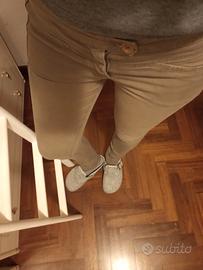 Pantaloni skinny Sisley color kaki💚