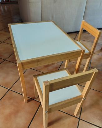 Tavolino + 2 sedie per bambini Ikea Latt