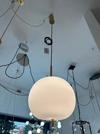 Lampada a sospensione oro e nera