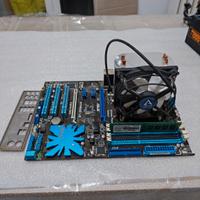 Blocco Scheda madre, CPU, dissipatore e RAM