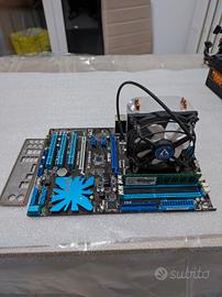 Blocco Scheda madre, CPU, dissipatore e RAM