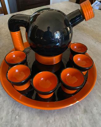 Servizio da rosolio Ceramiche Rometti 1934 ca.